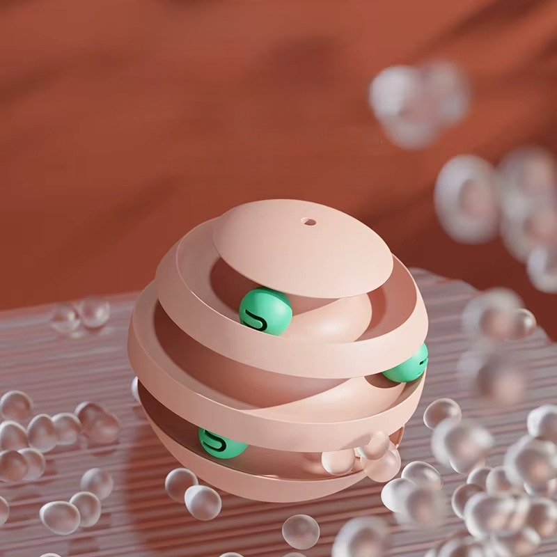 3-layer Cat Toy Tumbler - Funny Cat Ball Turntable & Climbing Frame