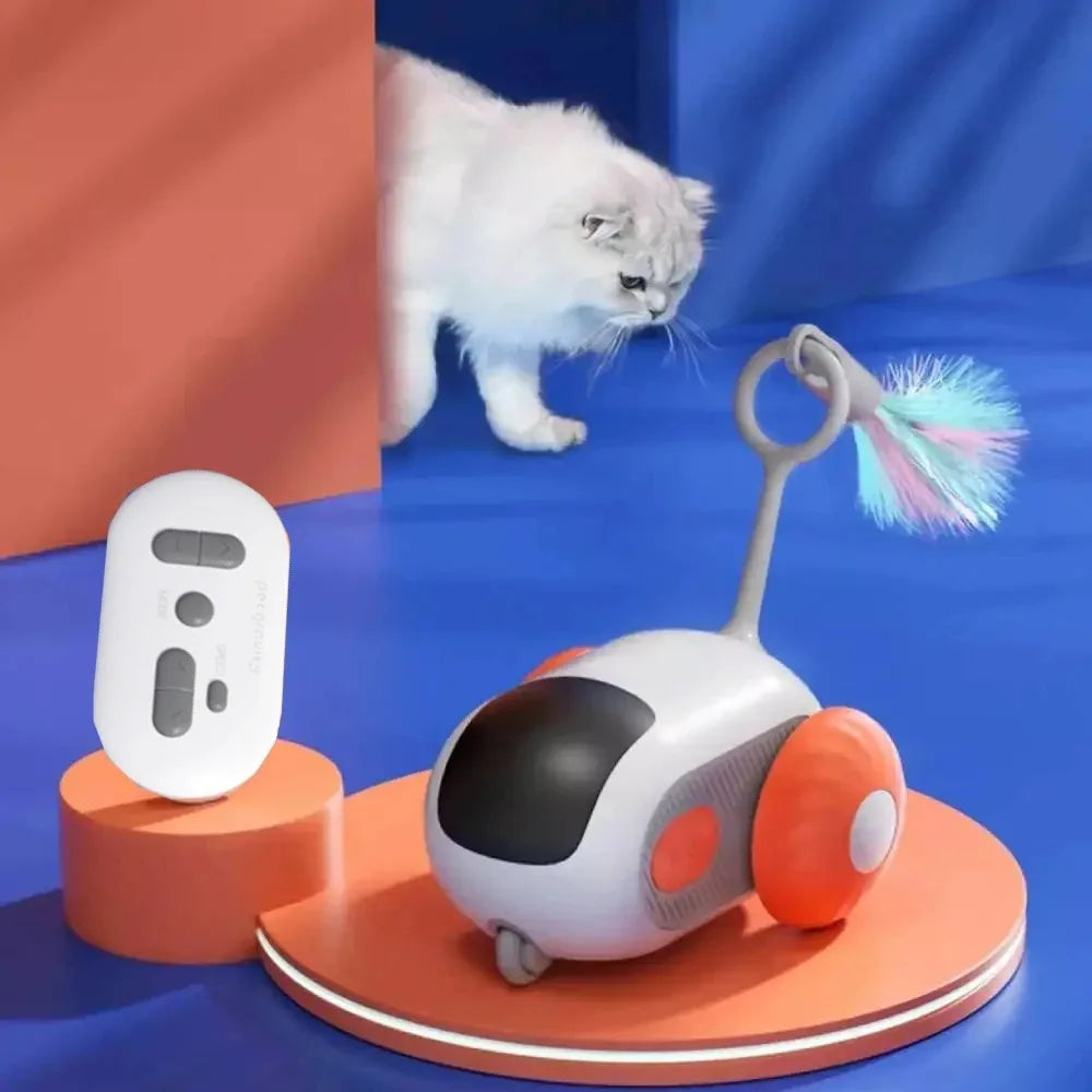 Smart Cat Toy - Automatic Moving Remote Controlled Toy Car for Pets