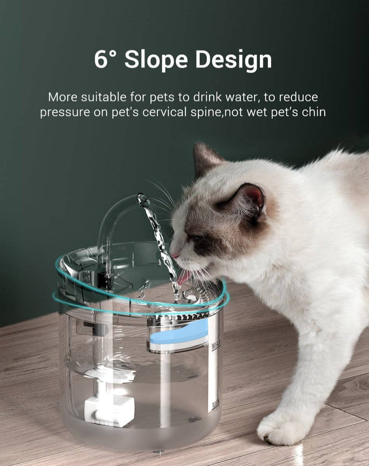 Automatic Cat Fountain 2L with Sensor and Filter - CATSHEE