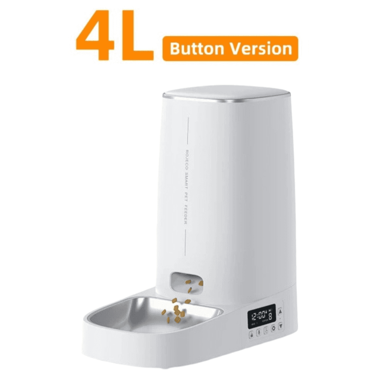 Automatic Cat Feeder 4L with Stainless Steel Bowl - CATSHEE