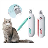 Cat nail clippers with adjustable hole for precise trimming