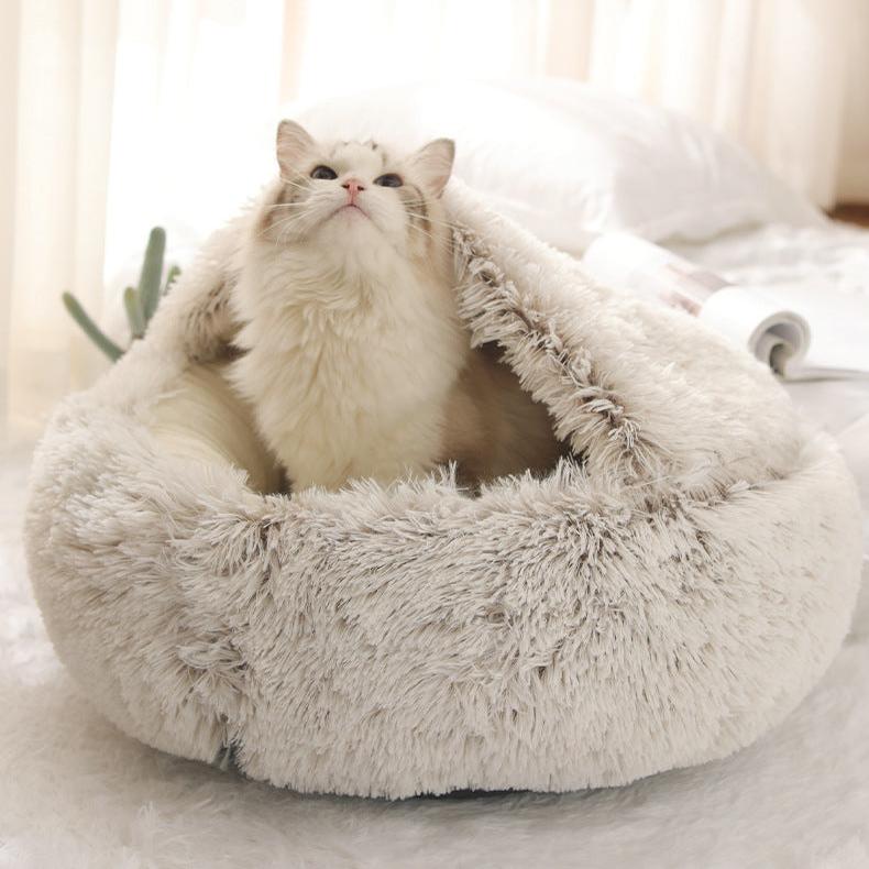 CATSHEE™ Winter Soft Plush Cat Bed