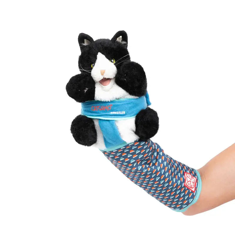 Cat Sumo Wrestler Toy – Interactive hand puppet for playful cats