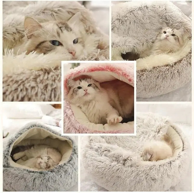 CATSHEE™ Winter Soft Plush Cat Bed