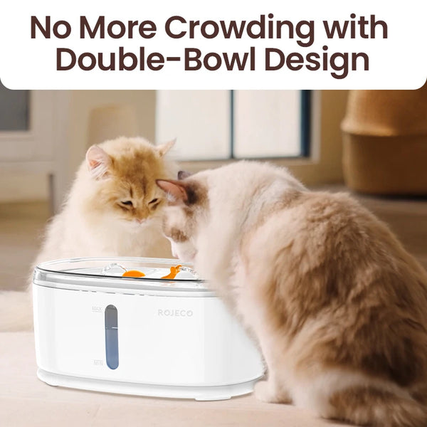 CATSHEE™ 2.5L Automatic Cat Water Fountain with Dual Bowls