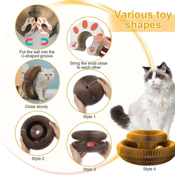 CATSHEE™ Magical Scratcher Cat Toy with Ball