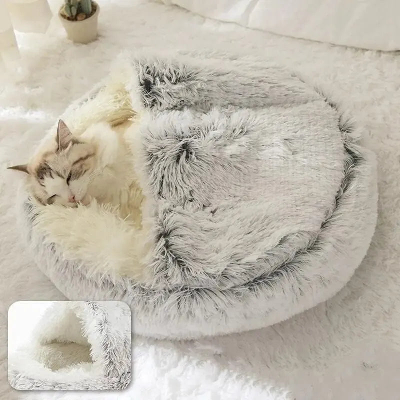 CATSHEE™ Winter Soft Plush Cat Bed