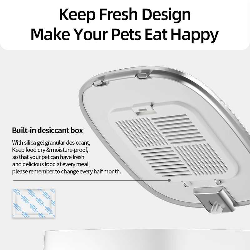 CATSHEE™ 4L Automatic Cat Feeder with Remote Control and Double Bowls