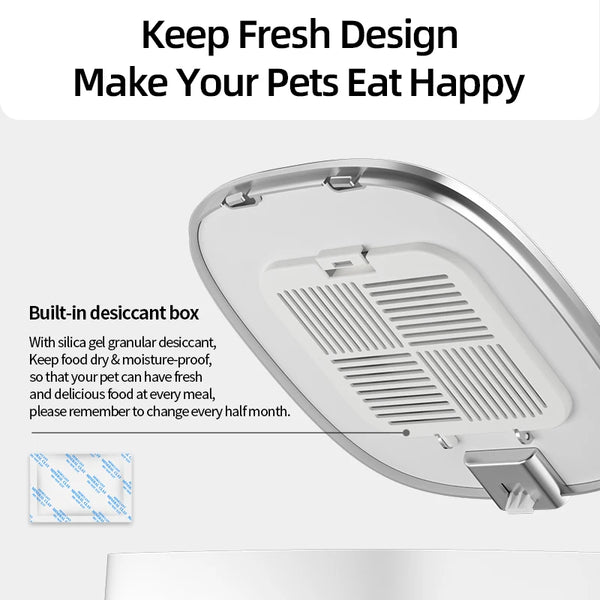 CATSHEE™ 4L Automatic Cat Feeder with Remote Control and Double Bowls