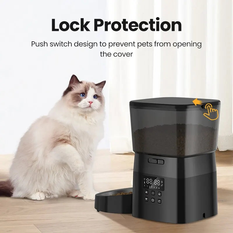 CATSHEE™ 2L Automatic Cat Feeder with Stainless Steel Bowl