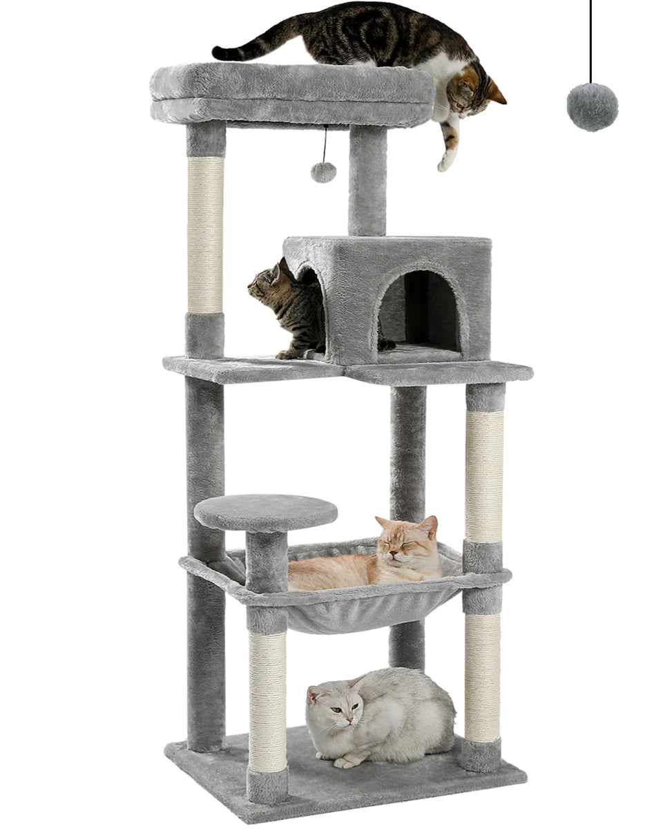 CATSHEE™ Multi Level Cat Tree with Large Hammock