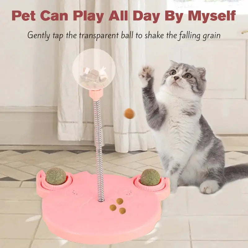 Interactive Cat Slow Feeder Toy – Fun, portion-control bowl designed to slow eating, improve digestion, and keep your cat engaged during mealtime.