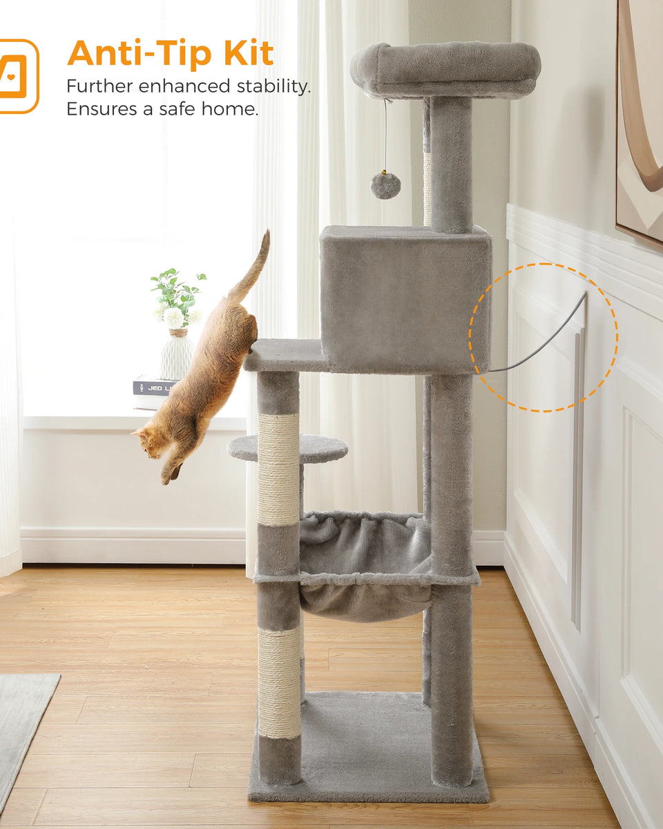 CATSHEE™ Multi Level Cat Tree with Large Hammock