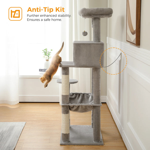 CATSHEE™ Multi Level Cat Tree with Large Hammock