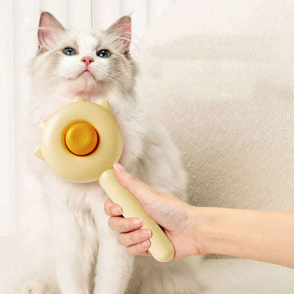 Cat needle comb removing tangles