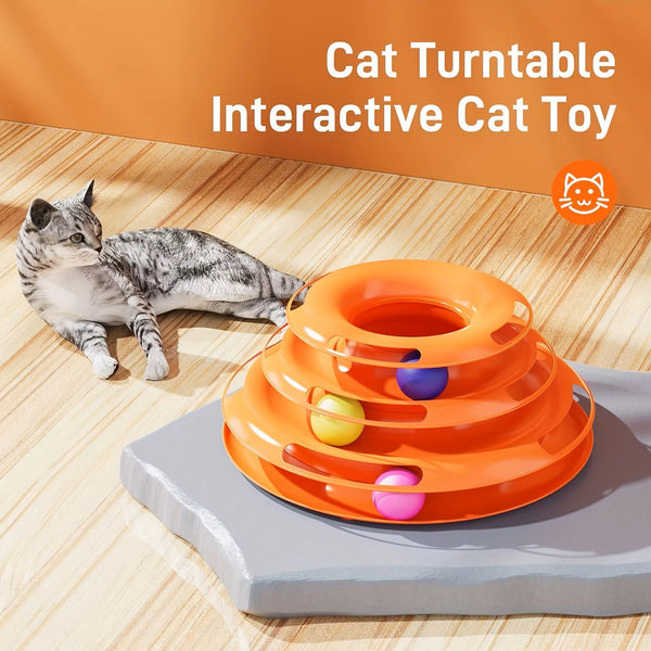 CATSHEE™ Interactive Four Layer Tower Cat Toy