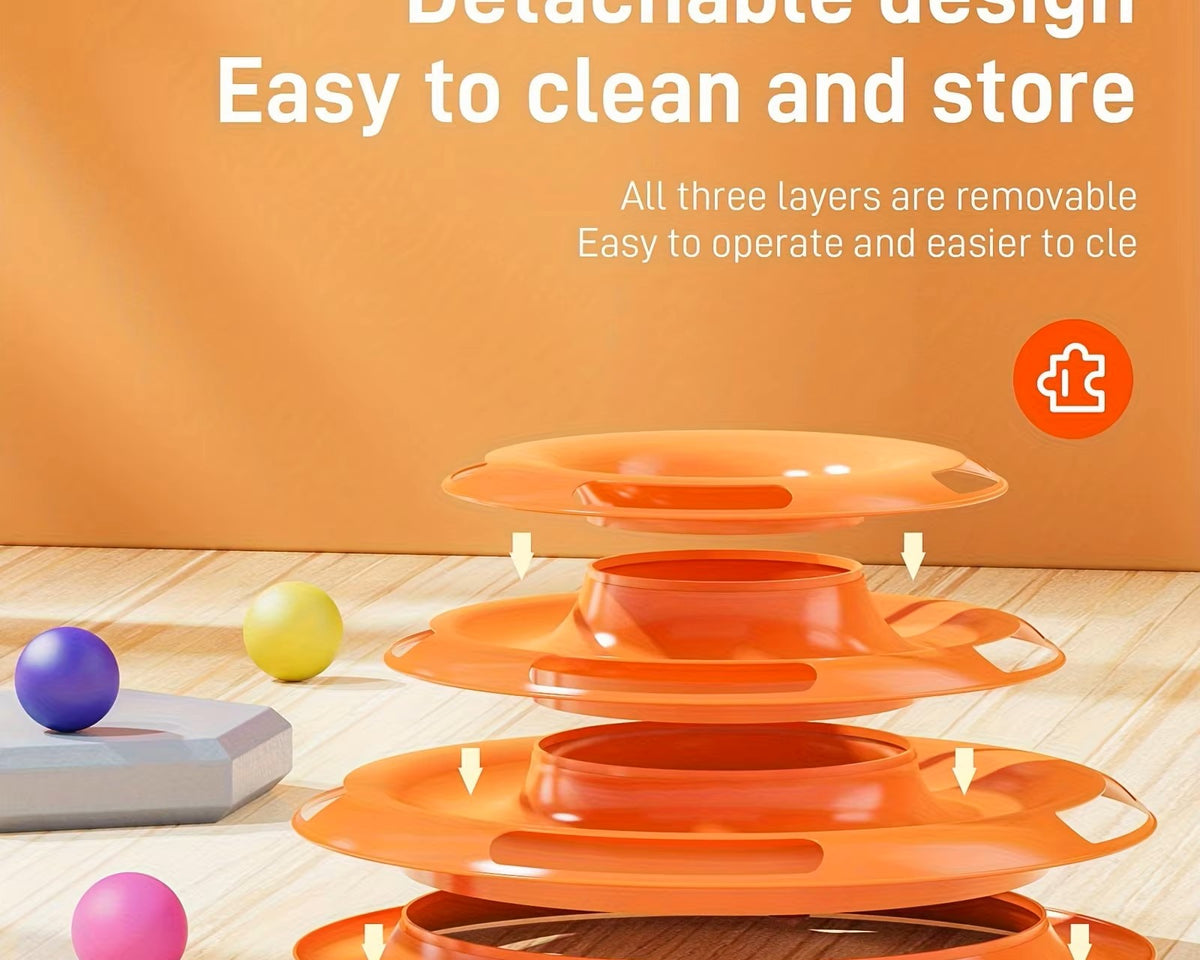 CATSHEE™ Interactive Four Layer Tower Cat Toy