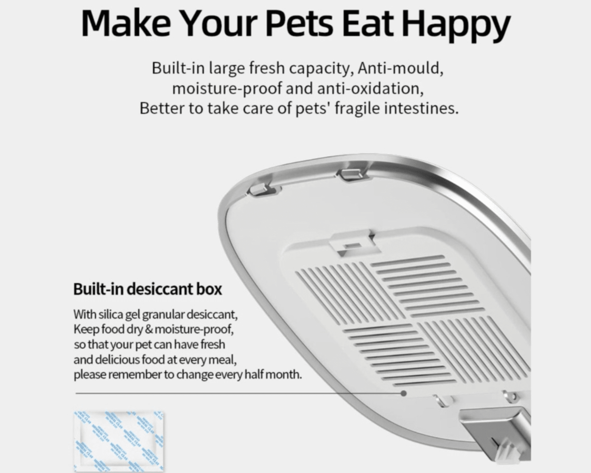 CATSHEE™ 4L Automatic Cat Feeder with Stainless Steel Bowl