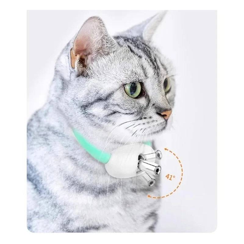 Fun cat collar with built-in laser